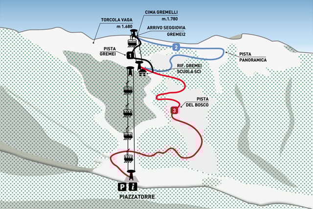 Ski area map