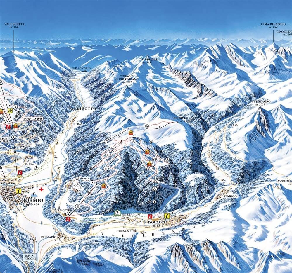 Ski area map